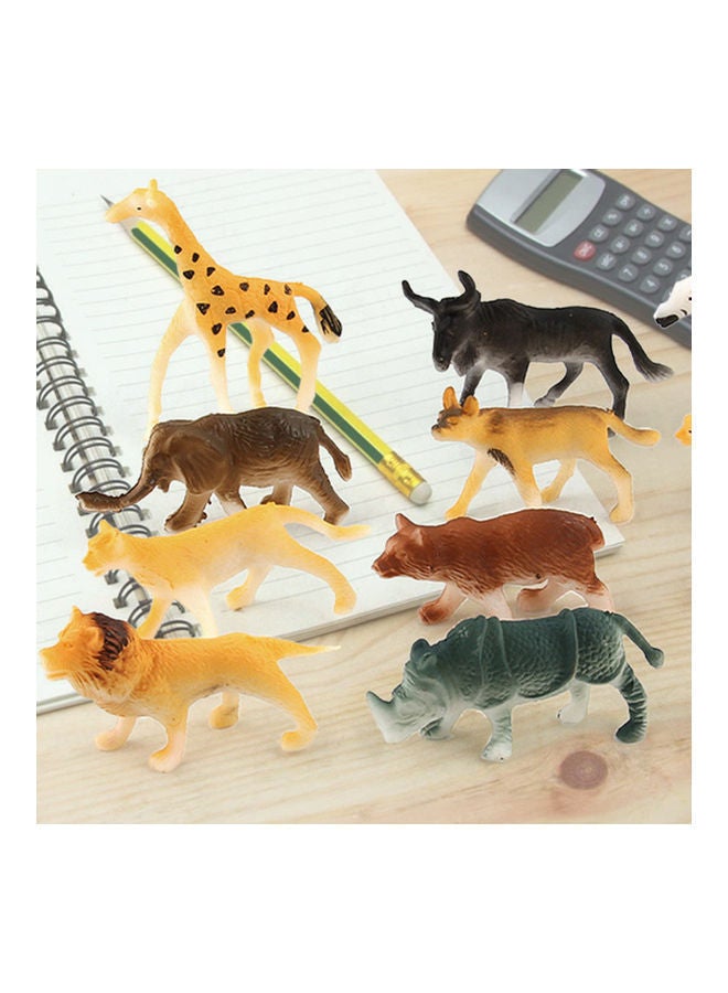 NIBEMINENT 12-Piece Hand Painted Wild Animal Model - Image 3