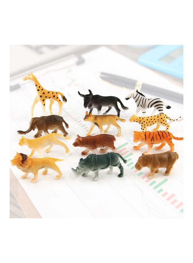 NIBEMINENT 12-Piece Hand Painted Wild Animal Model - Image 2