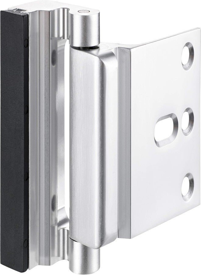 Calyrex 1 Pack Door Reinforcement Lock with Screws Aluminium Alloy Door Reinforcement Lock 3Inch Security Door Lock Home Proof Silver - Image 1
