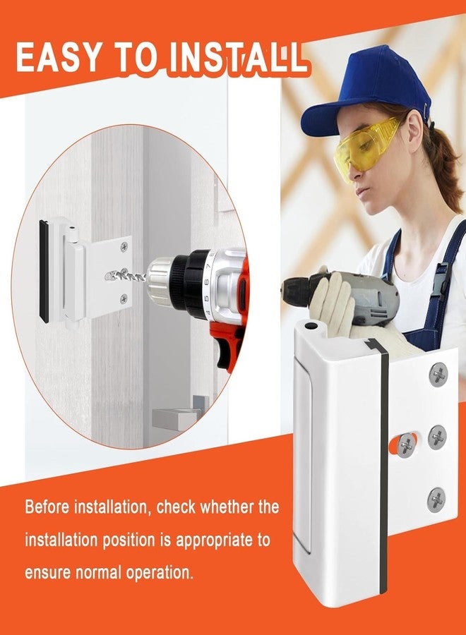Calyrex 1 Pack Door Reinforcement Lock with Screws Aluminium Alloy Door Reinforcement Lock 3Inch Security Door Lock Home Proof Silver - Image 5