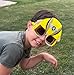 Sun-Staches SunStaches Paw Patrol Official Rubble Sunglasses Costume Accessory UV400 Lenses Construction Yellow Mask One Size Fits Most - Image 3