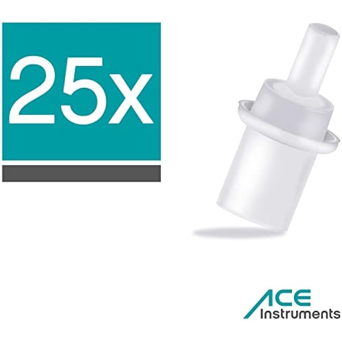 rayihni Hygienic mouthpiece for breathalyzer 25 pieces with rebound breather - Image 3