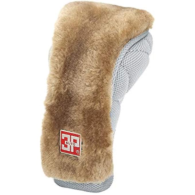 rayihni CarBelieve Car Gear Cover Cotton and Wool Cover Automatic Gear Protective Cover Gear Shift Knob Cover Car Decor Accessories P053Mblackbeige - Image 4