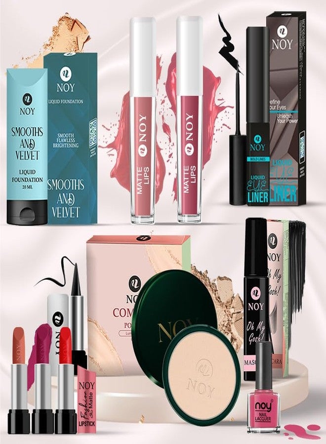 NOY Everyday Essentials Makeup Kit Timeless Beauty Set A Premium Kit of Essential Products for Crafting Classic and Elegant Makeup Looks with Ease #11K268 - Image 1
