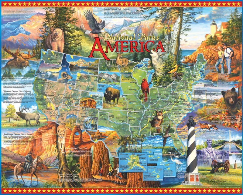 White Mountain Puzzles National Parks - 1000 Piece Jigsaw Puzzle - Image 1