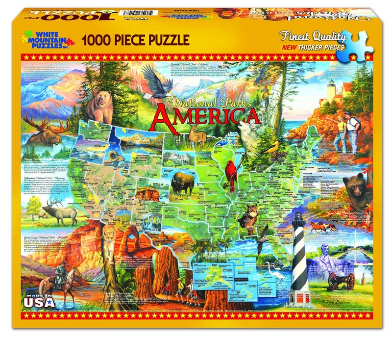 White Mountain Puzzles National Parks - 1000 Piece Jigsaw Puzzle - Image 2