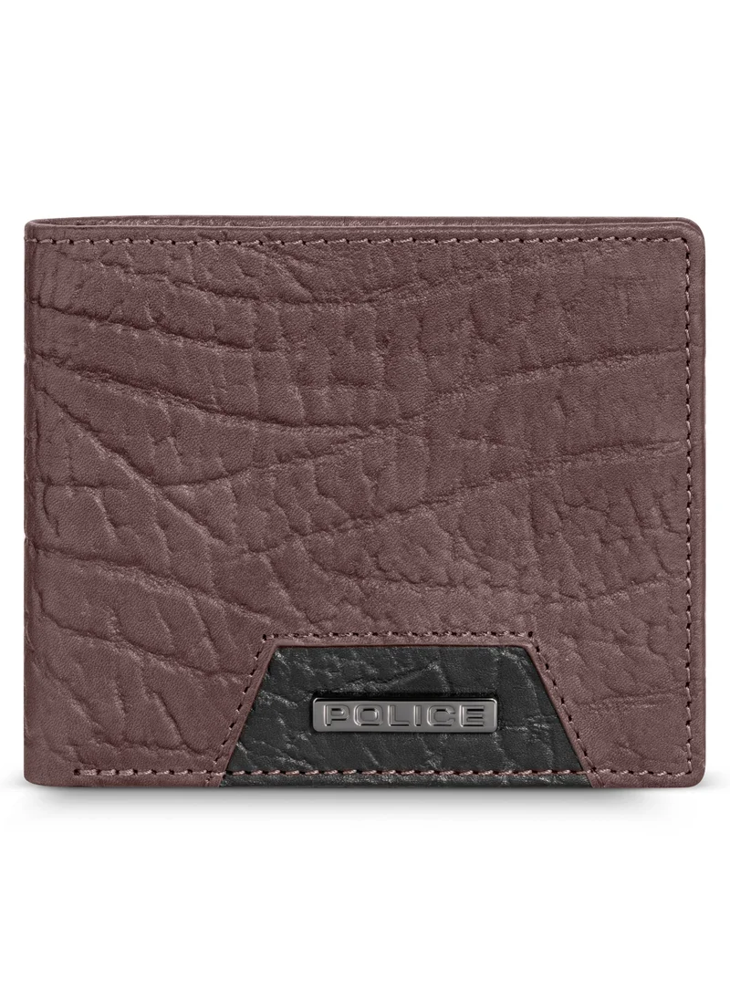 POLICE Catenaccio Brown Slim Wallet Rfid