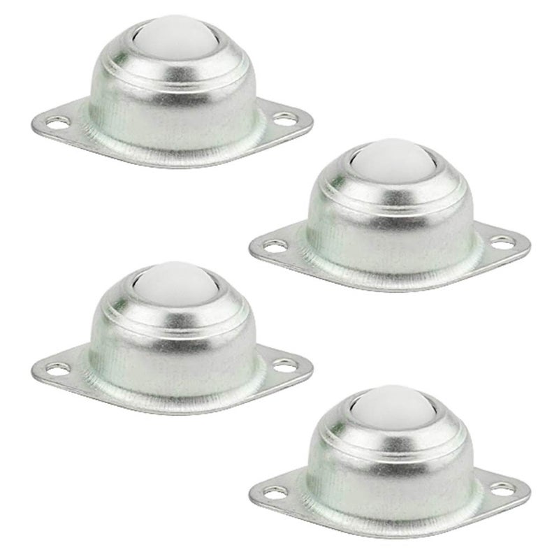 TOVOT Flange Mounted 5/8“ Ball Transfer CY-15A Roller Bearing, Nylon Bearing Table Conveyor Roller Ball, Two Hole Mounted, Load 44lbs(Pack of 4) - Image 3