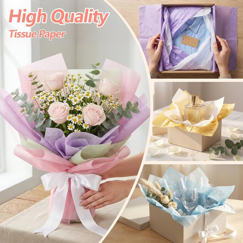Bobobag 150 Sheets Colored Tissue Paper, 20X14 inch Gift Wrapping Paper in 25 Colors - Image 5