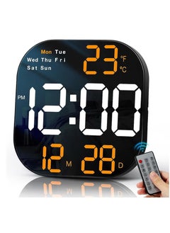 Crony CRONY 6633 Electronic Clock Multifunctional Large Screen Square Led Wall clock  - Image 1