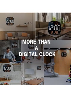 Crony CRONY 6633 Electronic Clock Multifunctional Large Screen Square Led Wall clock  - Image 4