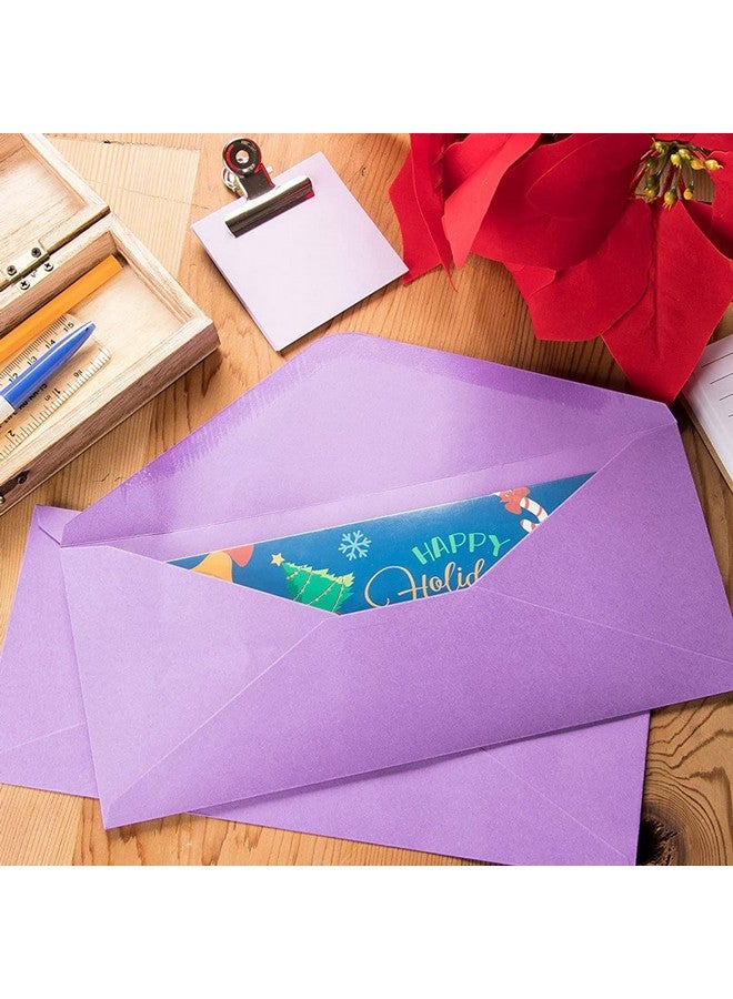 Sustainable Greetings 120Pack 10 Business Mailing Colorful Envelopes In 6 Assorted Colors Gummed Vflap Seal For Party Invitations Checks Invoices Letters Notes Photos (4.125 X 9.5 In) - Image 5