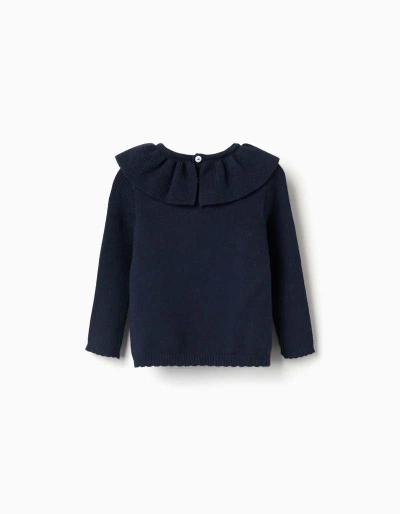 Ziddy Knit Sweater With Ruffles