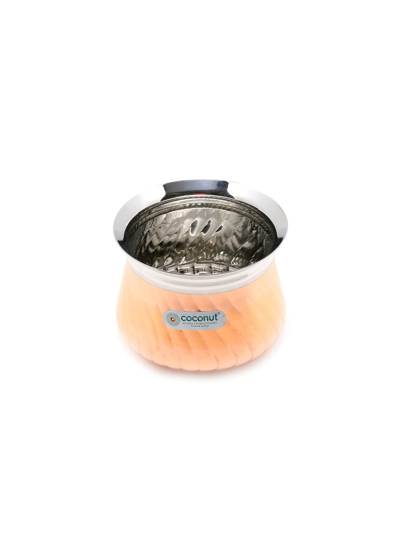 Coconut Coconut Stainless Steel - Cookware/Lucy Copper Twister Handi -1 Unit - Capacity - 500 ML 