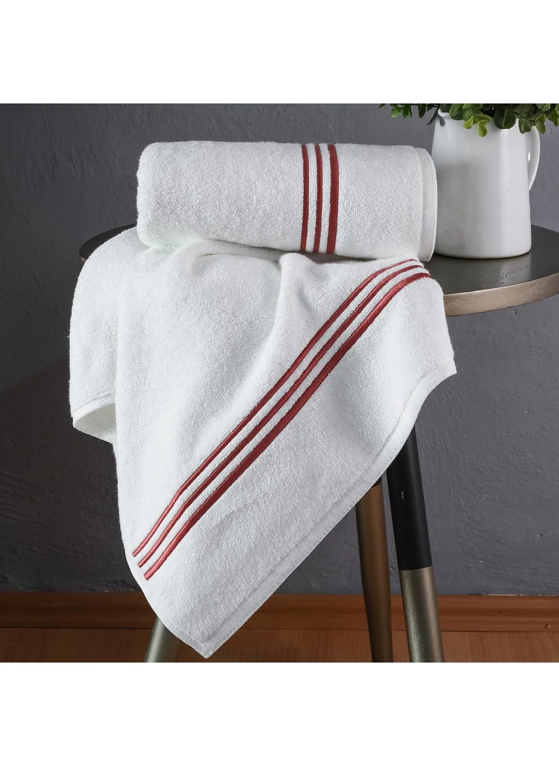 Meyn Collection 50X90 Picot Embroidered Dowry Box, Gift Double Hand Towel