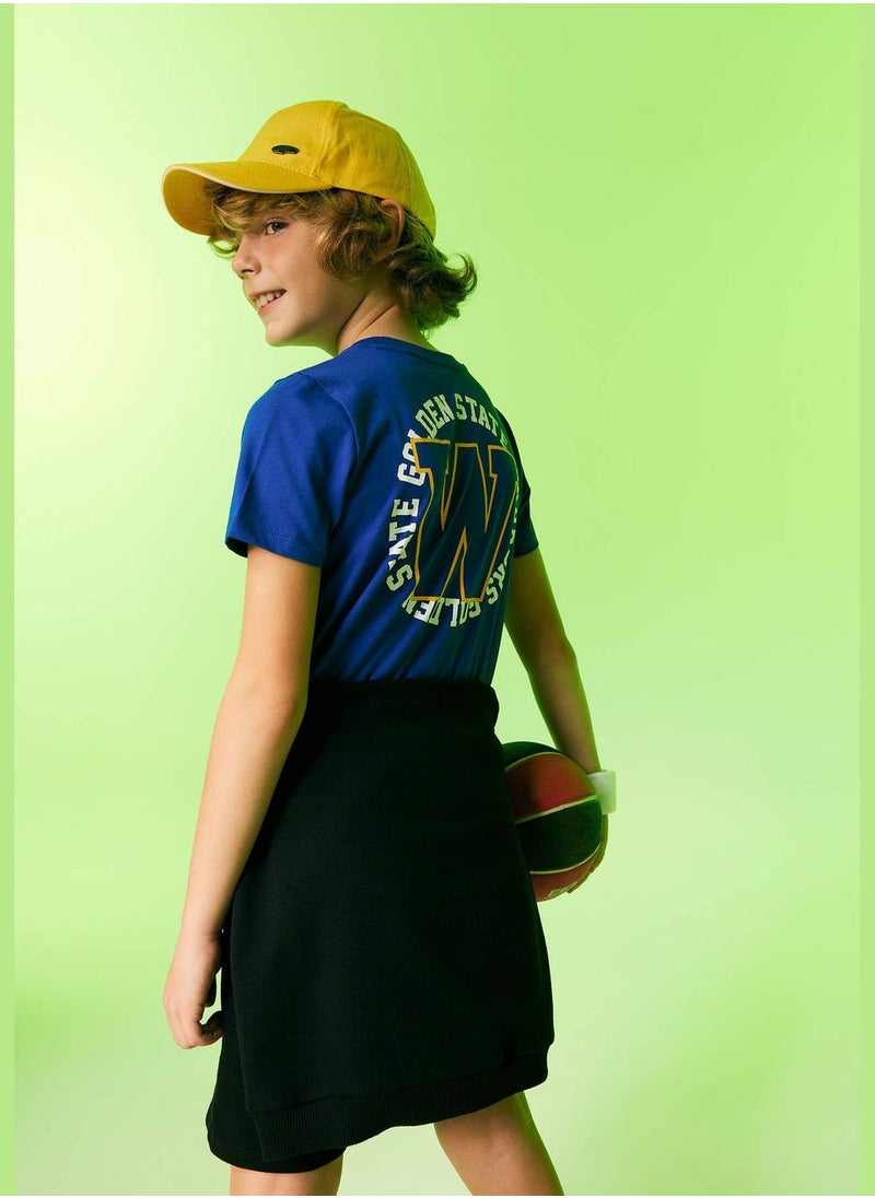 DeFacto Boy NBA Golden State Warriors Licenced Crew Neck Knitted Short Sleeve T-Shirt  - Image 1