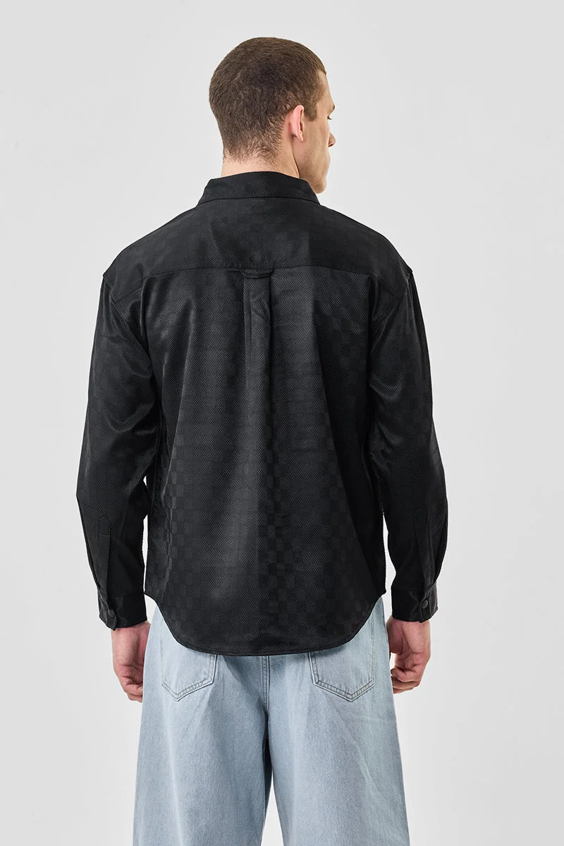 SNITCH جاكيت شيرت بجيبين بأزرار كبس مقاس كبير