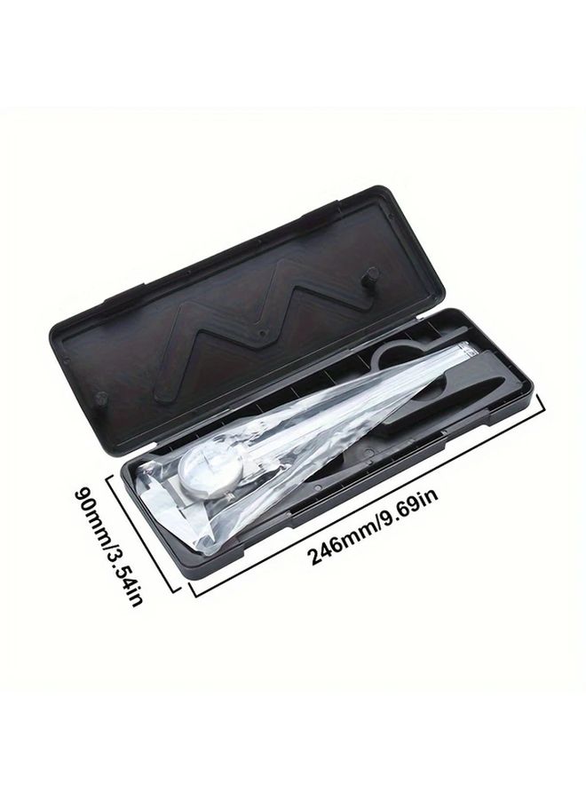 Shockproof Dial Caliper 0 6 Inch Metric Imperial High Precision Carbon Steel - Image 3