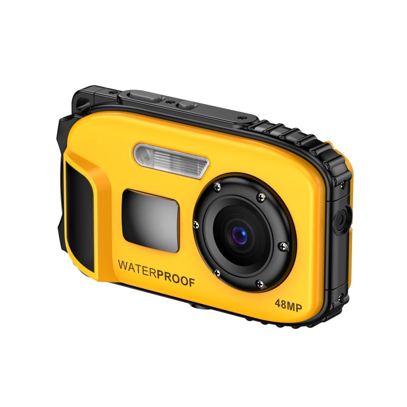 1080P Waterproof Digital Camera 48MP Digital Video Camera 2.4 Inch IPS Screen IP68 5M Body Waterproof Depth Auto Focus 4X Digital Zoom Built-in Battery Birthday Festival Gift for Kids Boys Girls Students Teens - Image 3