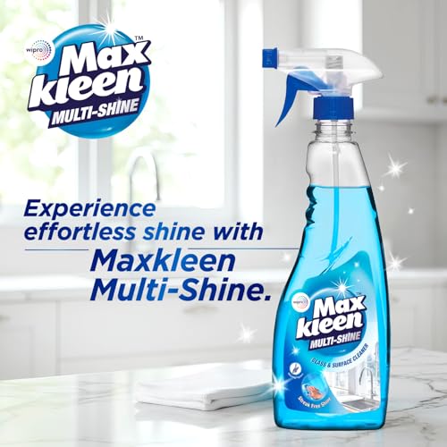 Maxkleen 500 ml (Pack of 3) Multi Shine Glass and Surface Cleaner Liquid Spray |Purpose Glass Cleaner for Mirrors, Windshield and Home Surfaces | Multi Surface Cleaner - Image 2
