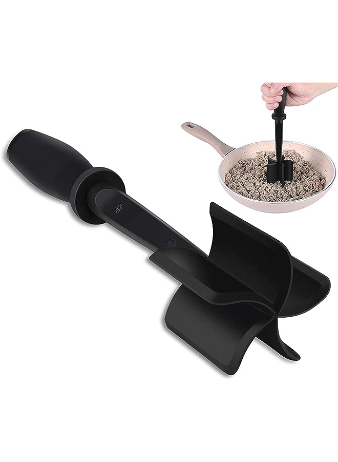 Sunscreen Chopper, Multifunctional Heat Resistant Meat Chopper Tool, Stick Blends and Mashes Nylon Ground Meat Chopper Utensil, BPA Free, for Hamburger Chopper and Ground Beef Chopper - Image 1