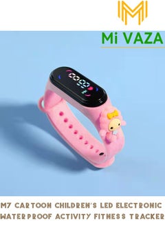 Mi VAZA M7 Cartoon Children's LED Electronic Waterproof Touch Watch - Pretty Cartoon Gifts for Children - Digital Sports Toddler Daily Waterproof LED Design 