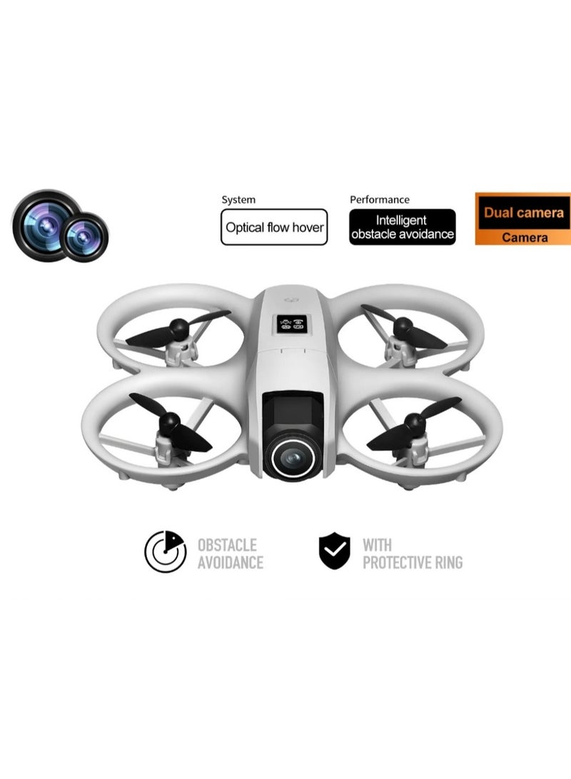 طائرة بدون طيار صغيرة للأطفال والمبتدئين - طائرة هليكوبتر رباعية المراوح تعمل بالتحكم عن بعد للاستخدام الداخلي مع قلاب ثلاثي الأبعاد، وتحليق تلقائي، ووضع بدون رأس، أفضل لعبة هدية للأولاد والبنات - Image 2