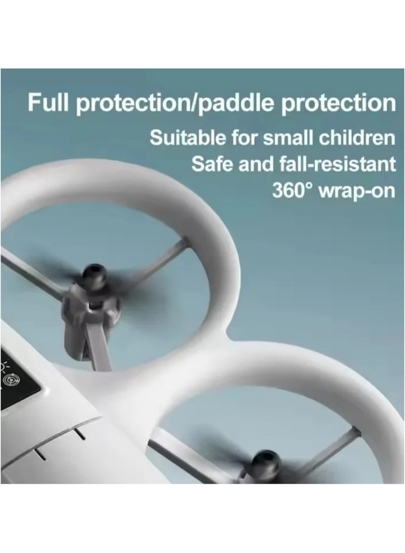 طائرة بدون طيار صغيرة للأطفال والمبتدئين - طائرة هليكوبتر رباعية المراوح تعمل بالتحكم عن بعد للاستخدام الداخلي مع قلاب ثلاثي الأبعاد، وتحليق تلقائي، ووضع بدون رأس، أفضل لعبة هدية للأولاد والبنات - Image 3