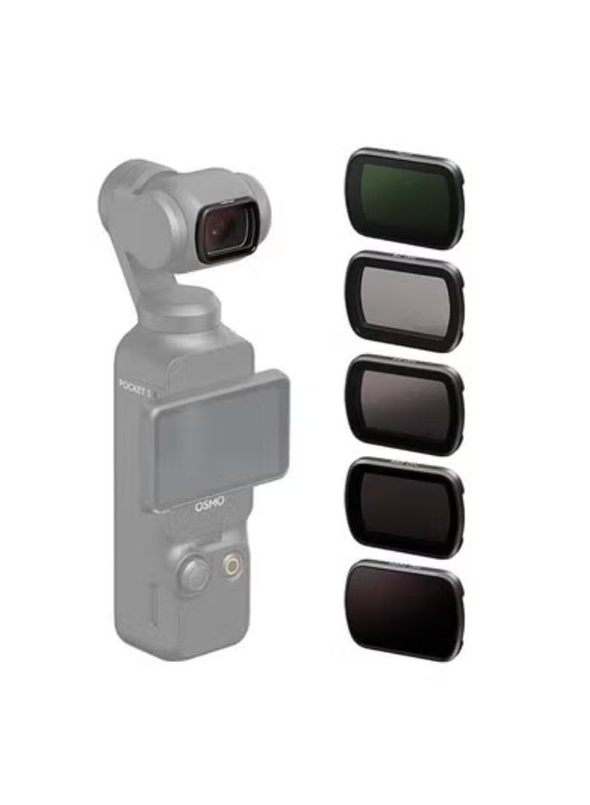 aMagisn Premium Filters and Protective Lens for DJI Osmo Pocket 3 - Essential Accessories for Action Cameras (ND16/64/256/1000+ CPL) - Image 1
