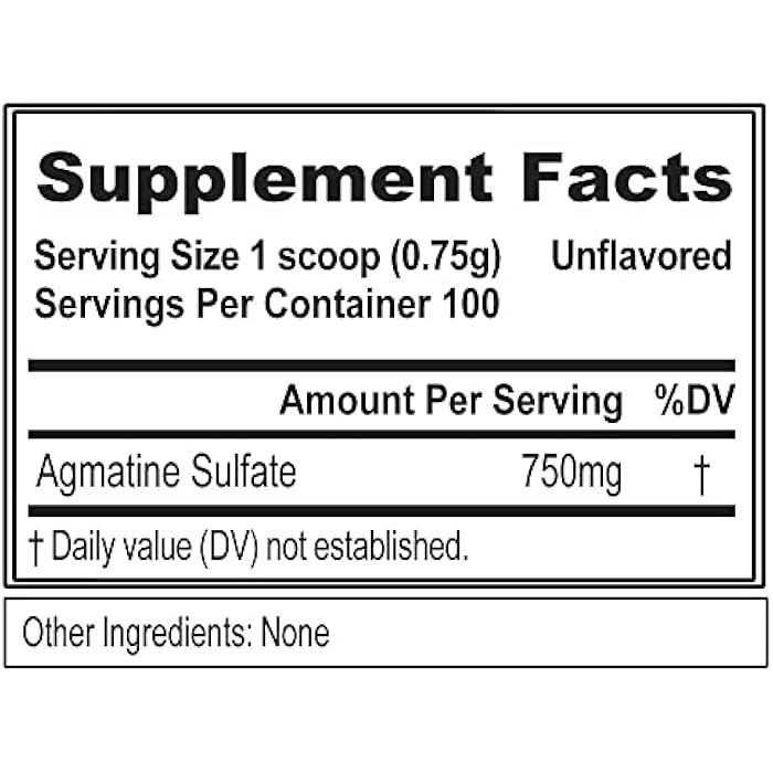 Evlution Agmatine Sulfate Nitric Oxide Powder Nutrition High Strength Agmatine Sulfate Powder Nitric Oxide Supplement for High Intensity Pumps Muscle Growth Recovery and Performance - Unflavored - Image 2