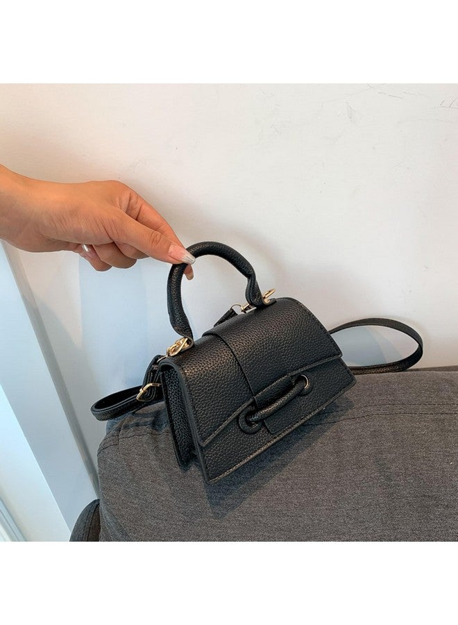 FALETO Mini Black Purses for Women Cute Top Handle Crossbody Bag Trendy Tiny Clutch Handbag with Strap - Image 3