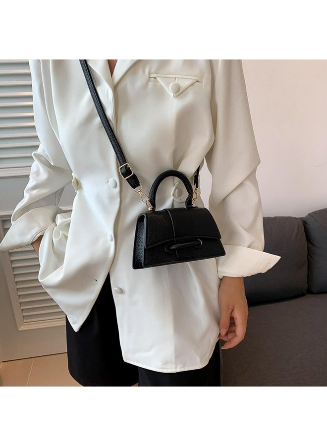 FALETO Mini Black Purses for Women Cute Top Handle Crossbody Bag Trendy Tiny Clutch Handbag with Strap - Image 4