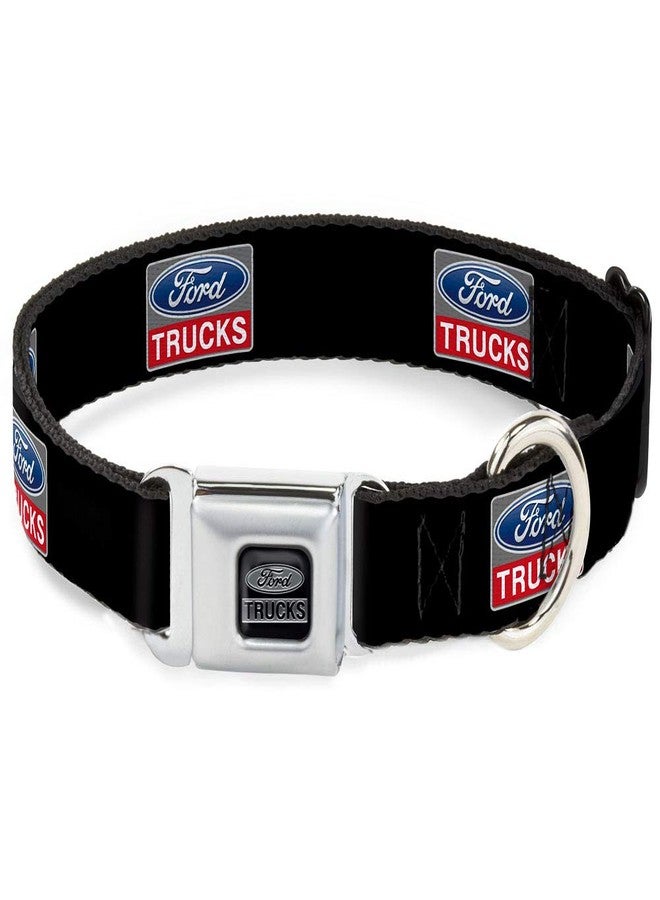 Buckle Down Buckle-Down Dog Collar Seatbelt Buckle Ford Trucks Logo Repeat 15 to 26 Inches 1.0 Inch Wide - Image 1