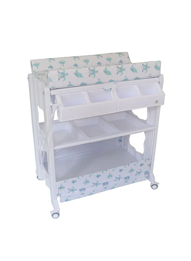 TheKiddoz Changing Table With Bathtub - Animal Design