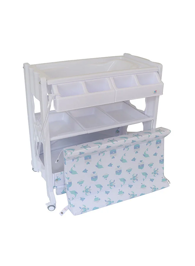 TheKiddoz Changing Table With Bathtub - Animal Design