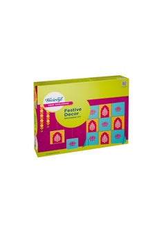 Fevicryl Fevicryl Festive Backdrop Kit - DIY Decor kit - (2ft x 2ft) pre-Cut MDF Board, Acrylic Colours, Stencils & a Guide | Unique Decoration Item | Perfect for Festive Gifting., Multicolor  - Image 1