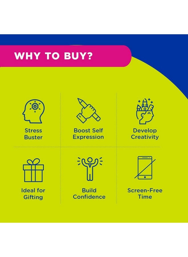 Fevicryl Festive Backdrop Kit - DIY Decor kit - (2ft x 2ft) pre-Cut MDF Board, Acrylic Colours, Stencils & a Guide | Unique Decoration Item | Perfect for Festive Gifting., Multicolor - Image 4