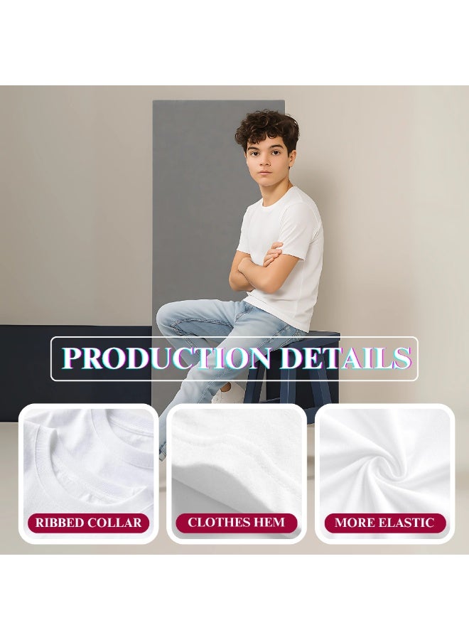 NENOUSH Kids Unisex T-Shirt For Boys & Girls | Soft Cotton Half Sleeve Tee | Comfortable Round Neck Everyday Wear | Casual Outfit For School,Play - Image 3