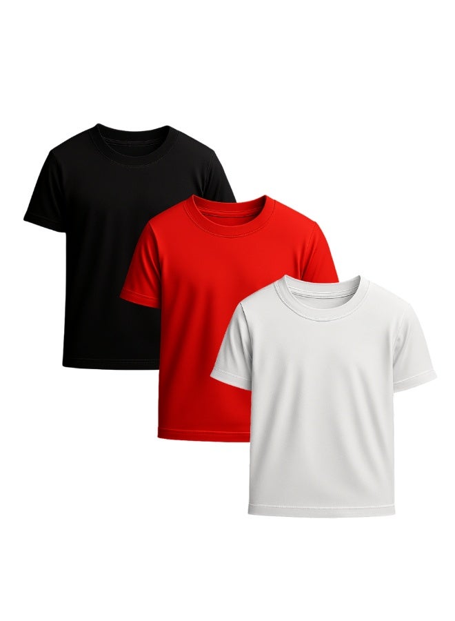 NENOUSH Kids Unisex T-Shirt For Boys & Girls | Soft Cotton Half Sleeve Tee | Comfortable Round Neck Everyday Wear | Casual Outfit For School,Play - Image 1