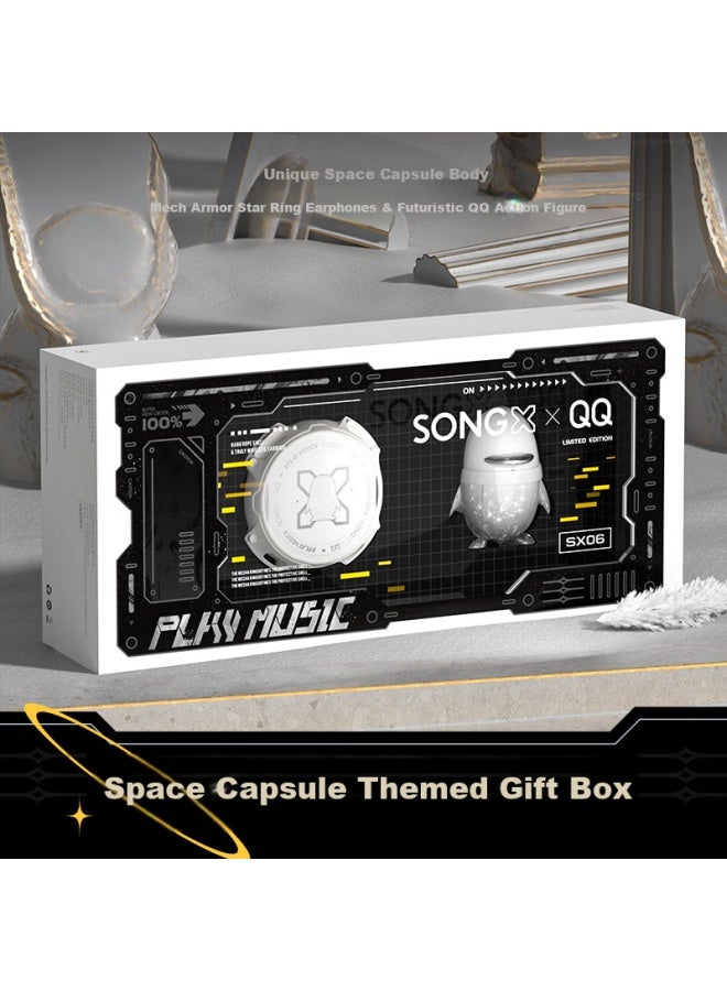 Songx Bluetooth Earphones, Tencent Qq Co-Branded Gift Box, Christmas Gift, Call Noise Reduction, In-Ear Bluetooth 5.3, Sports Running Music Earphones, Ultra-Long Battery Life - Image 5