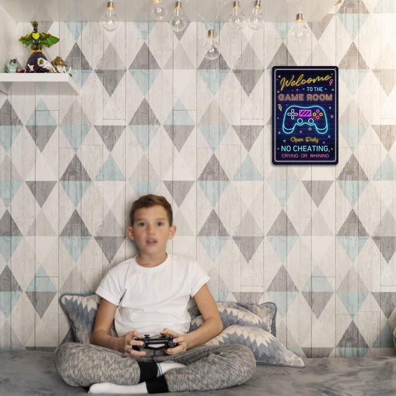 Bestylez Welcome to the Game Room Sign - Cool Gaming Decor Gifts for Boys and Teens | Perfect Game Room Accessories and Decor, 12 x 8 Inch (268) - Image 5