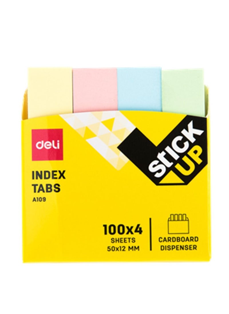 Deli 2-Pack Index Tabs 50x12mm Multicolour  - Image 2