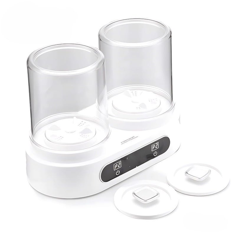 Mini Portable Washing Machine Double Tub for Underwear and Socks – One Button Operation – 1.5L x 2 – Portable Without Installation – Water and Electricity Saving - Image 2