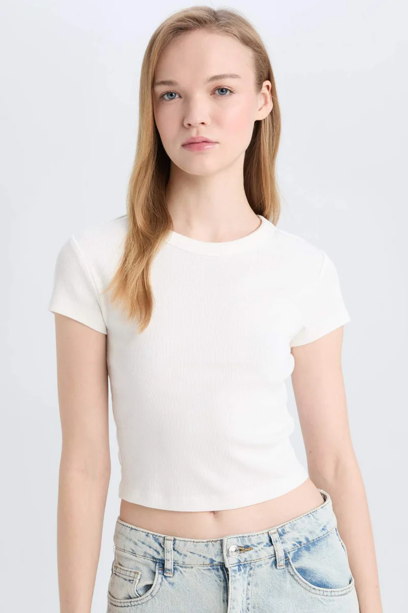 ديفاكتو Slim Fit Camisole Short Sleeve T-Shirt