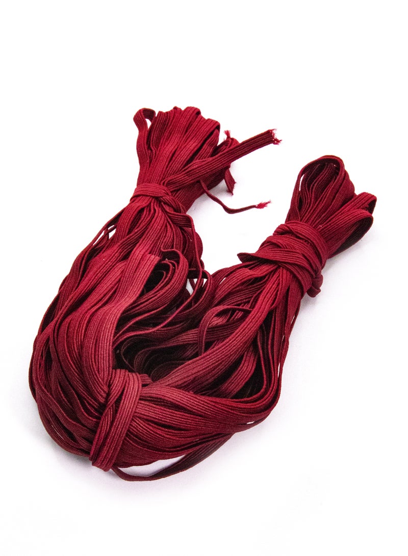 6mm Elastic Bands - 36 Yards for Sewing and Crafting (Maroon) - Image 1