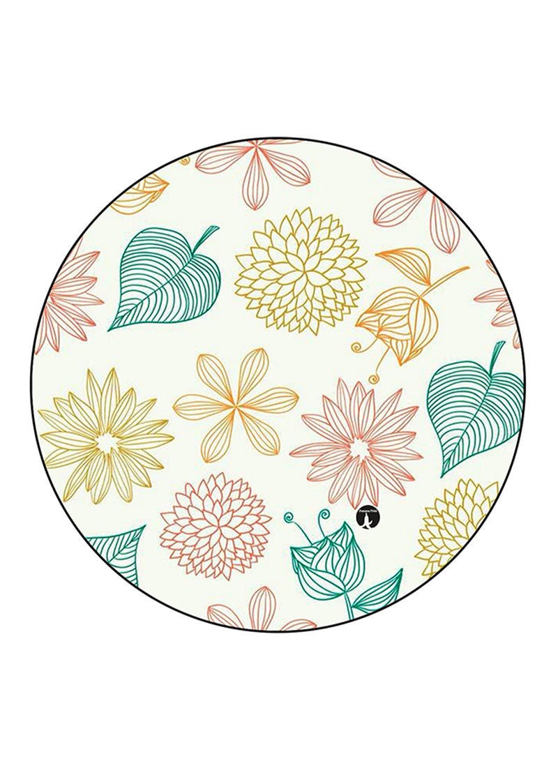 RKN Flowers Printed Mouse Pad Multicolour