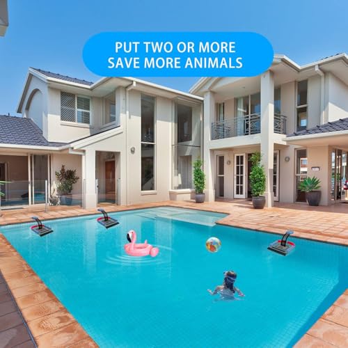 Poolvio Animal Saving Escape Ramp with Pool Surface Skimmer Catcher, Floating Ramp Rescues, Pond & Pool Critter Escape Ramp Saving Frogs, Toads Animal Mice, Birds - Image 5