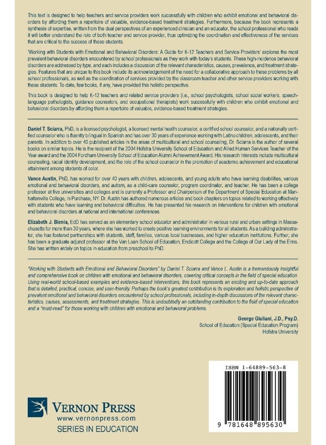 Working with Students with Emotional and Behavioral Disorders: A Guide for K-12 Teachers and Service Providers  - Image 2