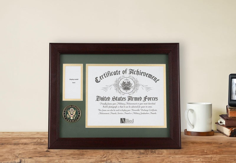 Allied Flag Allied Frame U.S. Army Medal and Award Frame with Medallion -13 x 16 - Image 4