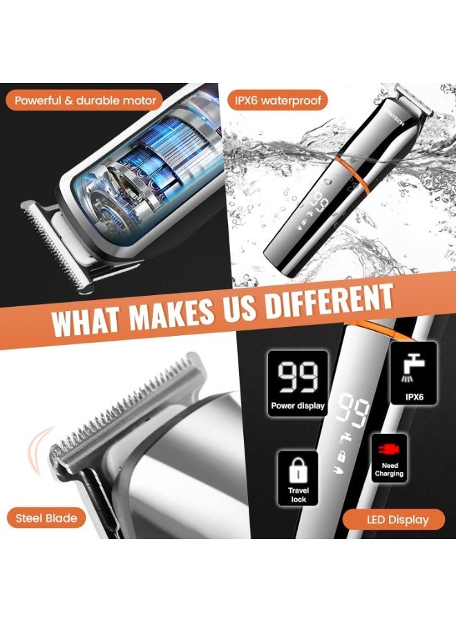 PRITECH Hair Clippers, Beard Trimmer for Men, Cordless Hair - Image 3